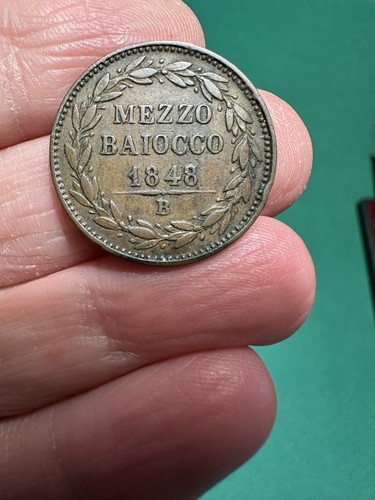 Mezzo baiocco 1848 - mezzo,