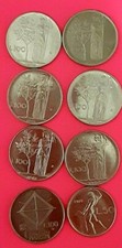 8 Coins of Italy. 100 Lira, 50