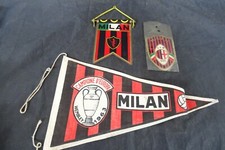 Bandierina Milan campione d'Europa 1963 Wembley con gagliardetto e stemma
