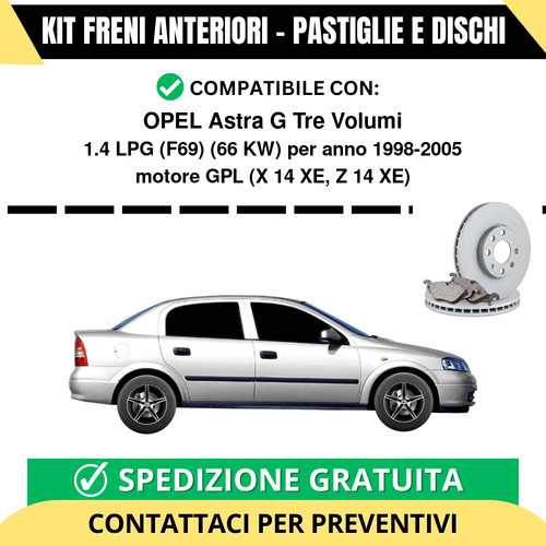 Kit freni anteriori opel astra - opel,