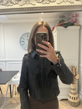 Giacca camionista pelle Reiss