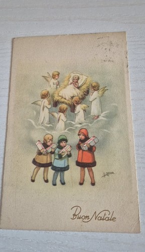 Cartolina natale 1946 - natale, a