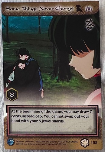 Carta foil inuyasha tcg - inuyasha, saisei