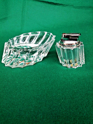 Posacenere cristallo con - posacenere,