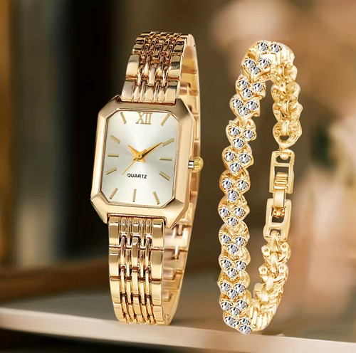 Set bracciale orologio donna - bracciale,