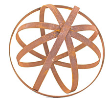 Sfera da giardino in acciaio