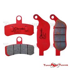 Pastiglie Freno BREMBO Ant +Post PER HARLEY FXDB DYNA STREET BOB 1584 2008>2012