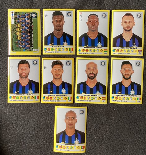 Lotto 9 figurine inter - 9,