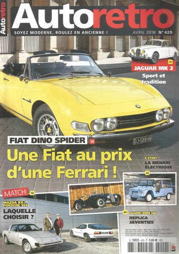 Auto retro 429 fiat dino - n°429,