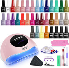 Smalto Semipermanente Unghie, Stesso Colore Stesso Bottiglia 32 Colori Gel Smalt