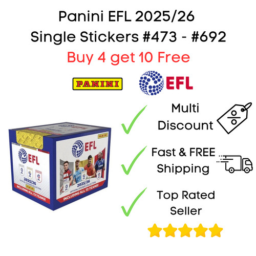 Adesivi calciatori panini efl - calciatori,