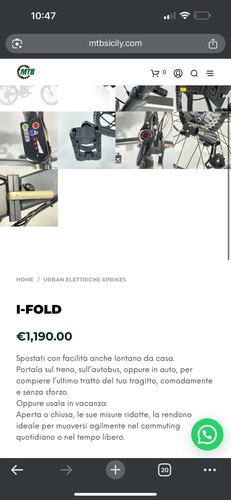 Fold bicicletta elettrica - xp, i-fold
