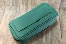 Custodia Pipa - Aspetto Pelle Verde - Con Tasca Anteriore + Ciclo - Nuovo -