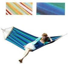 AMACA DONDOLO CON TELO COTONE SOSPESA CM 200X100 PER GIARDINO CAMPEGGIO (00960)