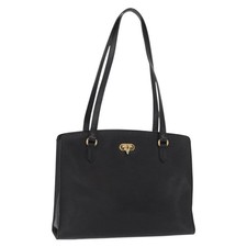 Borsa a tracolla Valentino Garavani vintage in pelle nera e pelle