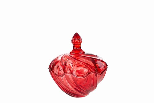 Scatola vetro rosso - vetro,