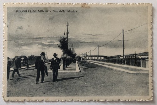Cartolina reggio calabria via - cartolina,