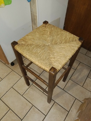 Sgabello artigianale anni h - sgabello,