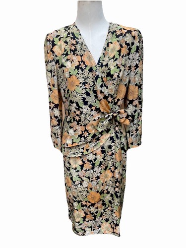 Vintage silk dress made - dress,