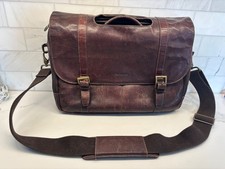 Samsonite valigetta messenger vintage pelle marrone borsa laptop tracolla espandibile