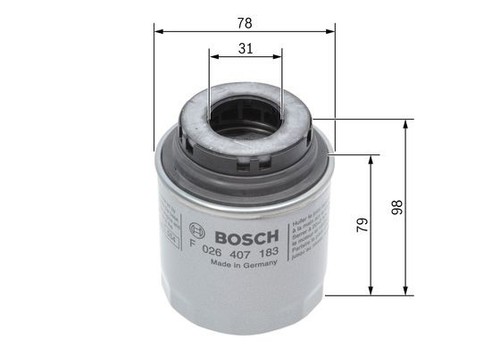 Bosch f026407183 filtro olio - filtro,