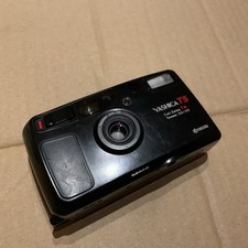 Yashica T5 Fotocamera Compatta, Obiettivo Carl Zeiss 3,5/35mm Difetto Tira No Pellicola