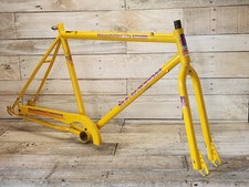 Telaio e forcella Hampton Cruiser 26" giallo classico Klunker vecchia scuola BMX anni 90
