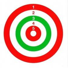 100 BERSAGLI CARTA TRICOLORE