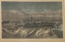 Stampa litografica antica 1853