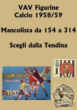 VAV 1958/59 Mancolista da 155 a 314 recupero Scegli dall'elenco Menu a tendina