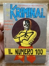 KRIMINAL N.100 Anno 1967 Fumetto Giallo Per Adulti, D’epoca Edizioni Corno