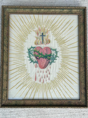 Antique original sacred heart - antique,