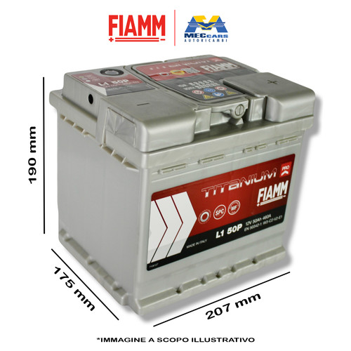 Fiamm batteria 50ah - fiamm, 460a