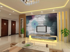 Carta da parati 3D foglia di