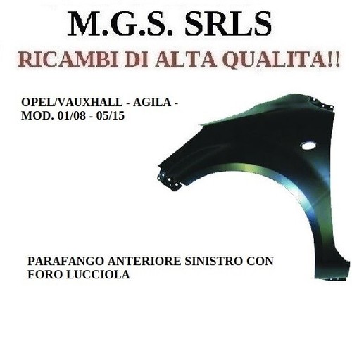 Parafango anteriore sinistro - anteriore,