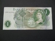 1963 HOLLOM BANCONOTA £1 IN CONDIZIONI NON CIRCOLATE GOEBEL MACHINE DUGGLEBY REF.B292