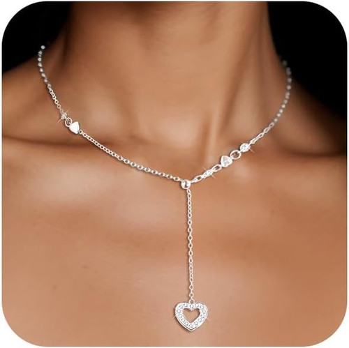 Collana argento catena donna - argento, y
