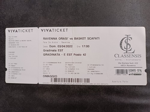 Biglietto ticket basket orasí - biglietto,