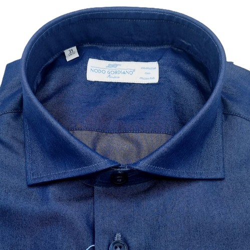 Camicia uomo jeans satin - camicia,