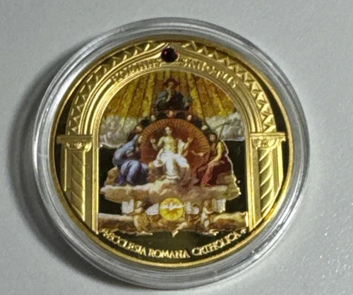 Medalla baño oro - 24k., estado