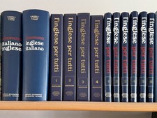 L'INGLESE PER TUTTI 6 volumi +32 audiocassette +2 dizionari   Corso De Agostini