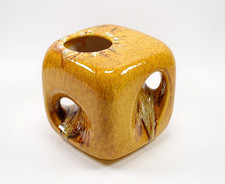Vaso cubo vintage in ceramica design moderno stile Bertoncello Schiavon Rigon