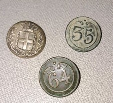 Lotto Di 3 Bottoni Antichi