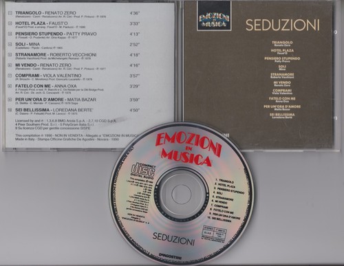 Seduzioni emozioni in - cd,