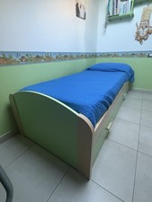 Letto singolo com cassettiera + mobili arredo