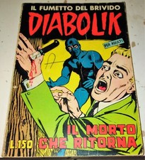 DIABOLIK 1° SERIE N.13 IL MORTO CHE RITORNA (SODIP 10 GENNAIO 1964)