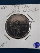 MONETA REPUBBLICA 1979 100 LIRE FAO RIBATTUTO