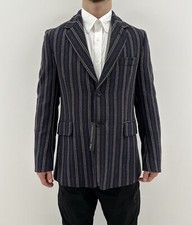 Daniele Alessandrini giacca cappotto uomo blazer a righe taglia IT-48 / US-38