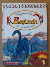 LIBRO VIAGGIAMO CON BENJAMIN VOL.5 1988 Rilegato Illustrato DeAgostini Gnomi.