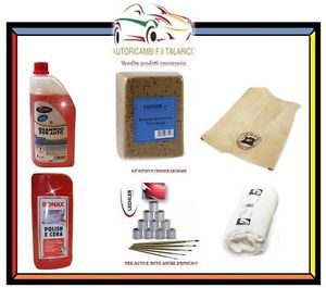 Kit pulizia cura lavaggio auto - kit,
